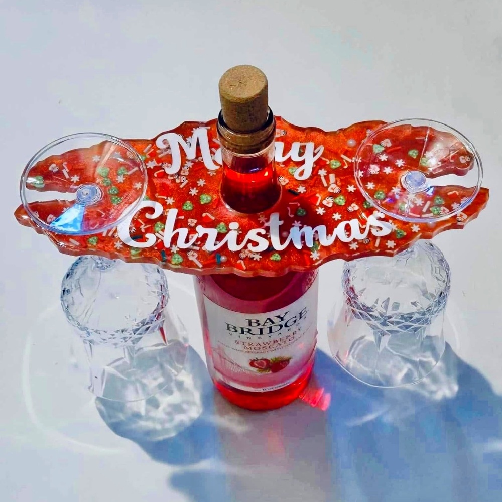 Christmas Wine Glass Holder
